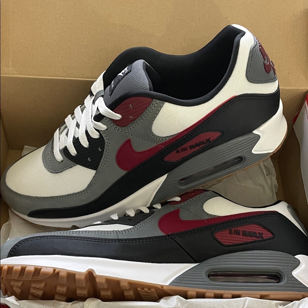 Nike Air Max Sneakers in Burgundy and Black